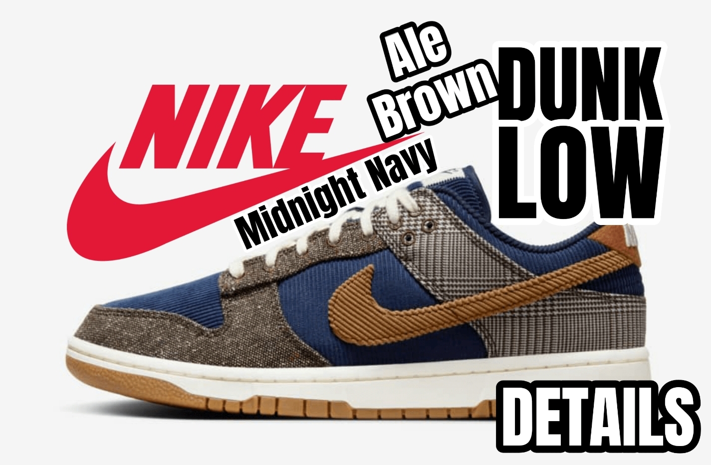 Nike Dunk Low Midnight Navy Ale Brown FQ8746-410